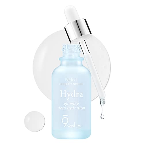 [9wishes] Hydra Ampoule Serum Ⅱ - 72-Hour Moisture, Probiotics & Aloe - 1.01 Fl. Oz