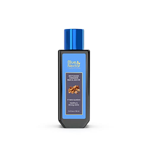 Blue Nectar Body Oil - Pain Relief for Back, Joints & Shoulders, 100% Natural Herbs - 3.38 Fl oz