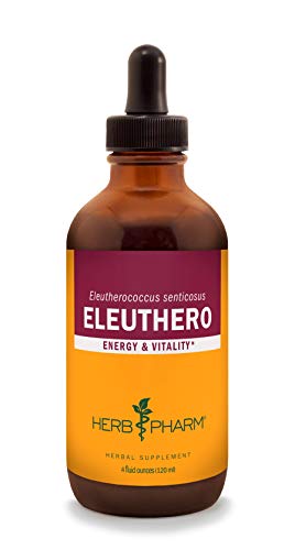 Herb Pharm Eleuthero Liquid Extract - Boosts Energy & Stamina, Vegan, Non-GMO - 4oz