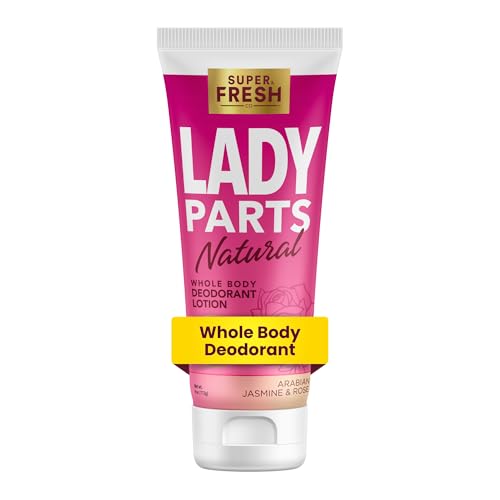 Lady Parts Natural Deodorant - All Day Odor Control, Plant-Derived Ingredients - Jasmine Rose, 4oz