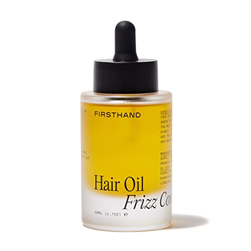 Firsthand Supply Hair Oil - Frizz Control, Shine, Natural Ingredients with Argan Oil - 1.7oz