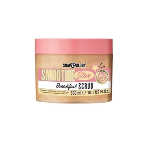 Soap & Glory Body Scrub - Exfoliating Almond & Caramel Polish with Honey Extract - 300ml