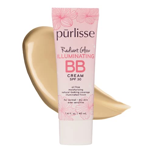 pūrlisse BB Cream - Hydrating, SPF 30 Protection, Nourishing for All Skin Types - 1.4 Fl Oz