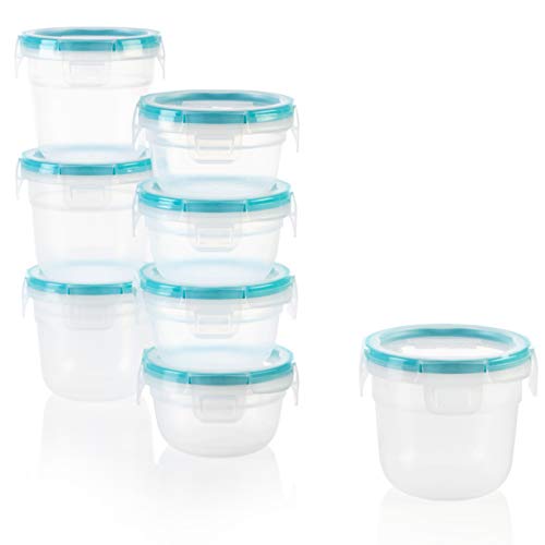 Snapware Food Storage Container Set - BPA-Free, Airtight Lids, 16-Piece, 2-Cup & 1-Cup Sizes