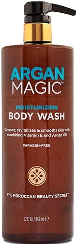 Argan Magic Body Wash - Nourishes & Hydrates Skin, Argan & Sweet Almond Oils - 32oz