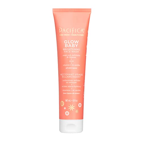 Pacifica Beauty Face Cleanser - Exfoliating with Vitamin C & AHA, Vegan, 5oz