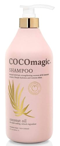 CocoMagic Nourishing Shampoo - Restores Strength & Softness, Coconut Oil & Botanicals - 32oz