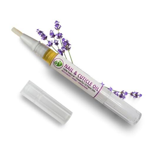 MONA Nail & Cuticle Oil Pen - Restores & Moisturizes, Natural Ingredients, Lavender Scent - 2.5mL