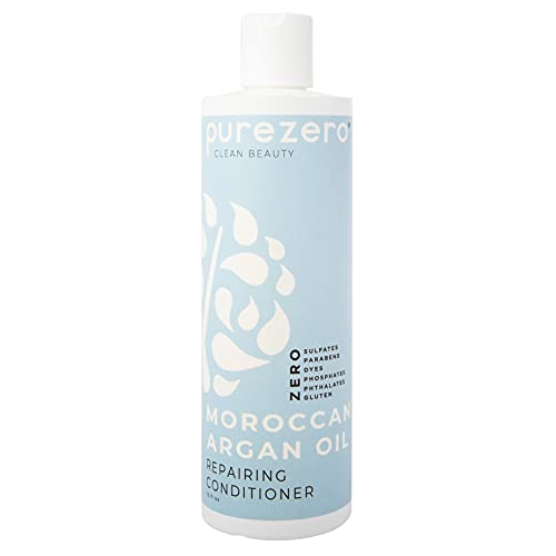 Purezero Moroccan Argan Oil Conditioner - Restores Strength & Shine, 100% Vegan - 12 Fl Oz