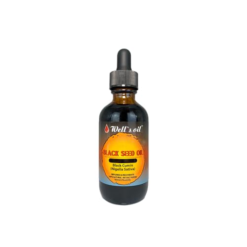 Well’s Black Seed Oil - Promotes Hair Growth, Fights Acne, Moisturizes Skin - 2oz