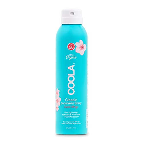 COOLA Organic Sunscreen SPF 50 - Fast Absorbing, Antioxidant-Rich, Guava Mango - 6 Fl Oz