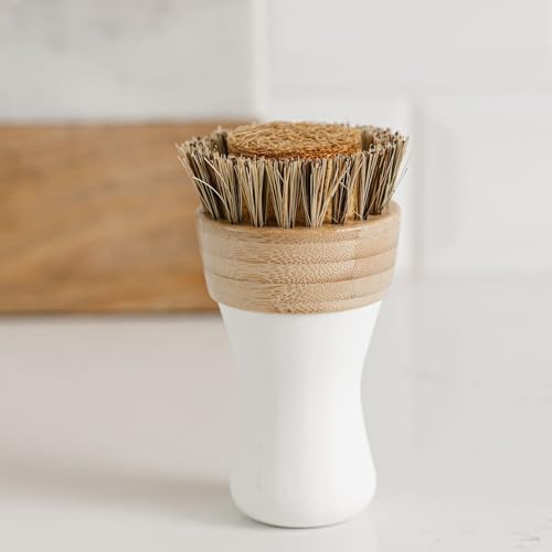 Nellie's Forever Brush - Versatile Sponge-Brush for Effective Dishwashing - Bamboo Handle, Durable