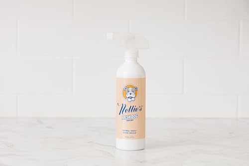 Nellie's Fresh Dog Waterless Shampoo - Gentle Enzyme Blend, Oatmeal Mango Scent - 16 fl oz