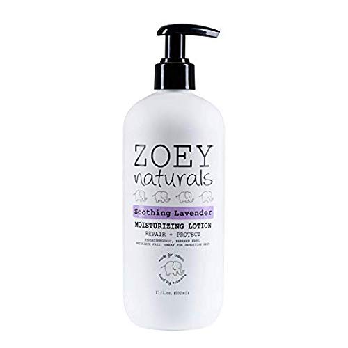 Zoey Naturals Baby Lotion - Soothing Lavender, Shea Butter & Antioxidants - 8oz