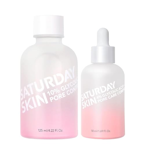 Saturday Skin Pore Clarifying Toner - Refines Skin Texture, Niacinamide & 4% Glycolic Acid - 6.76oz