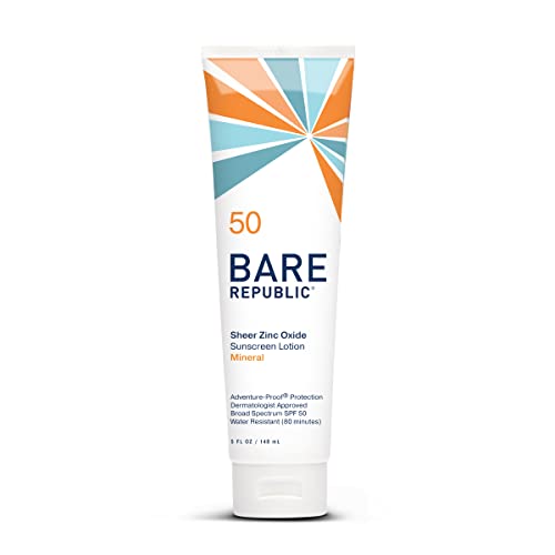 Bare Republic Sport Mineral Sunscreen SPF 50 - Broad Spectrum Protection, Vanilla Coco - 5 Fl Oz