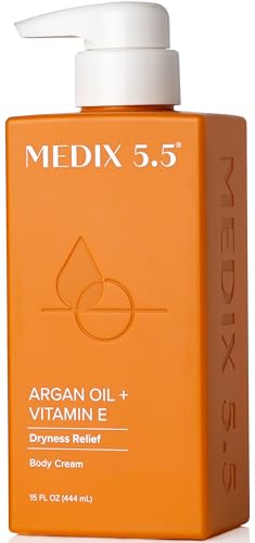 MEDIX 5.5 Argan Oil Moisturizer - Hydrates, Firms Skin, Reduces Wrinkles & Cellulite - 15 Fl Oz