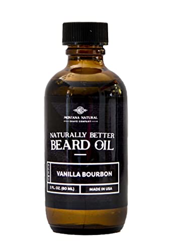 MNSC Vanilla Bourbon Beard Oil - Softens, Hypoallergenic, Plant-Derived - 2oz