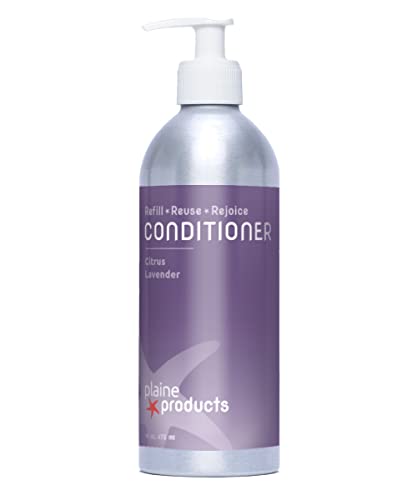 Plaine Products Conditioner - Restores Shine & Hydration, Vegan & Biodegradable - 16oz Refillable