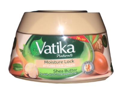 Vatika Naturals Hair Styling Cream - Nourishes & Protects with Shea Butter & Oils - 125ml