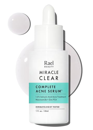 Rael Face Serum - Acne Treatment with Salicylic Acid & Niacinamide, Minimizes Pores - 1oz