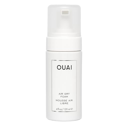 OUAI Air Dry Foam - Effortless Beach Waves, Nourishing Kale & Carrot Extracts - 4 Oz