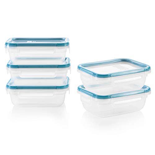 Snapware Food Storage Containers Set - Non-Toxic, Airtight, BPA-Free, 10-Pc, 3-Cup Size