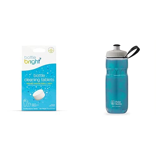 BOTTLE BRIGHT Reusable Water Bottle - Leakproof, BPA-Free, Keeps Water Cooler - 24oz, Aquamarine