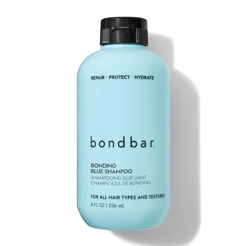 Bondbar Bonding Blue Shampoo - Neutralizes Brassiness, Hydrating, Vegan, Cruelty Free - 8 Oz