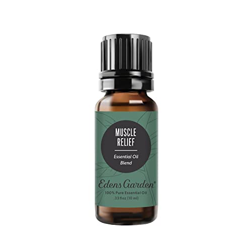 Edens Garden Muscle Relief Essential Oil - Soothing Mint Aroma, 100% Pure - 10ml