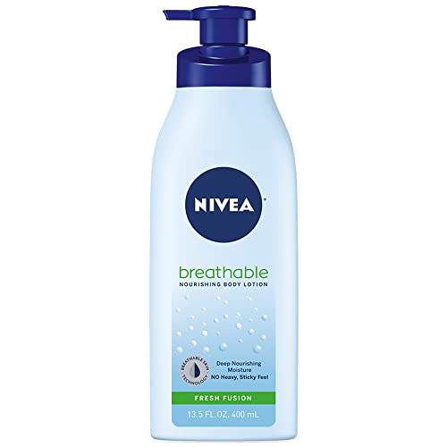 NIVEA Breathable Nourishing Body Lotion - 48HR Moisture, Shea Butter & Vitamins - 13.5oz