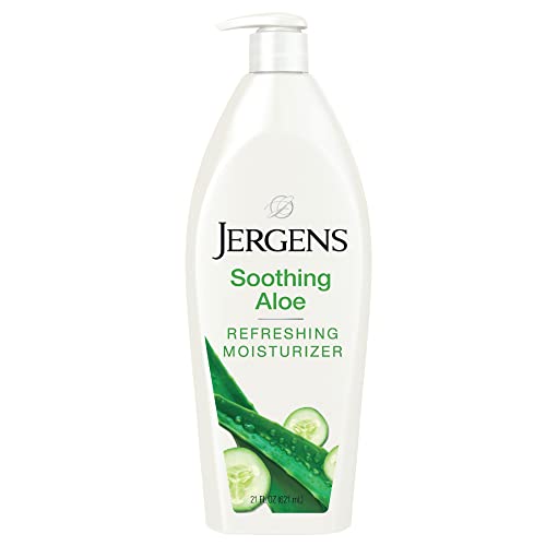 Jergens Body Lotion - Hydrating Aloe Vera & Cucumber Extract, 24hr Moisture - 21 Fl Oz