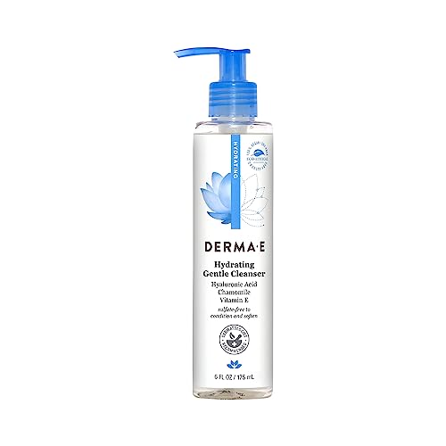 DERMA-E Face Wash & Cleanser - Hydrates & Improves Skin Texture with Natural Ingredients - 6 fl oz