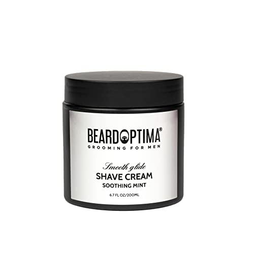 Beardoptima Shaving Cream - Nourishing Formula, Protects Against Irritation - 6.7 FL OZ