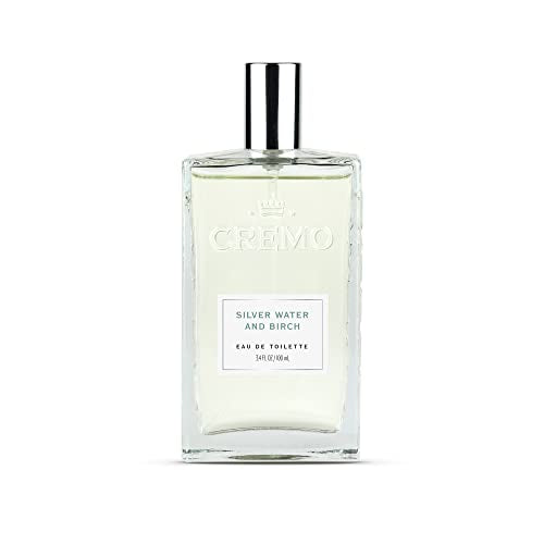 Cremo Silver Water & Birch Cologne - Crisp, Long-Lasting Scent with Forest Notes - 3.4 Fl Oz