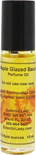 Maple Glazed Bacon Perfume Oil - Long-Lasting Scent, Jojoba Oil, Alcohol-Free - 0.3 Oz Roll-On