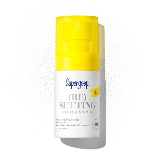 Supergoop! (Re)setting Refreshing Mist - SPF 40, Refreshes Makeup & UV Protection - 1 fl oz