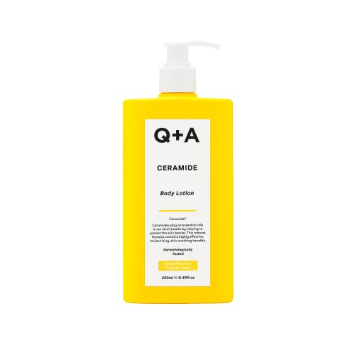 Q+A Ceramide Body Lotion - Deep Hydration with Squalane & Ceramides, Fast Absorbing - 8.45fl.oz