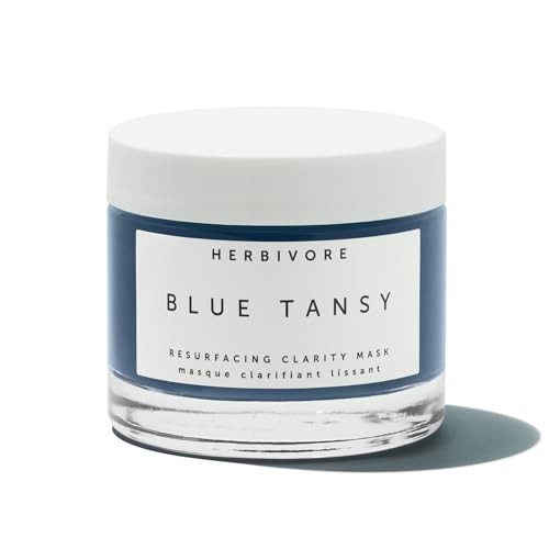 HERBIVORE Blue Tansy Face Mask - Clarifies Acne & Redness, Vegan & Cruelty-Free - 60 mL