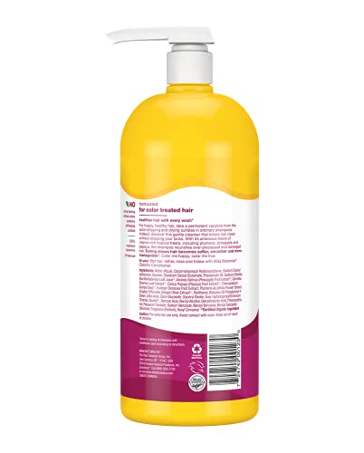 Alba Botanica Colorific Shampoo - Nourishing Plumeria Blend, 100% Vegetarian - 32oz