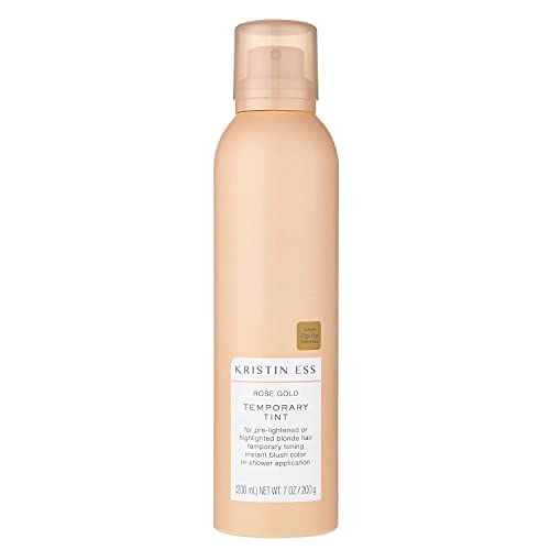 Kristin Ess Hair Tint - Temporary Pastel Pink Color for Blonde Hair, Washable, 7 fl oz