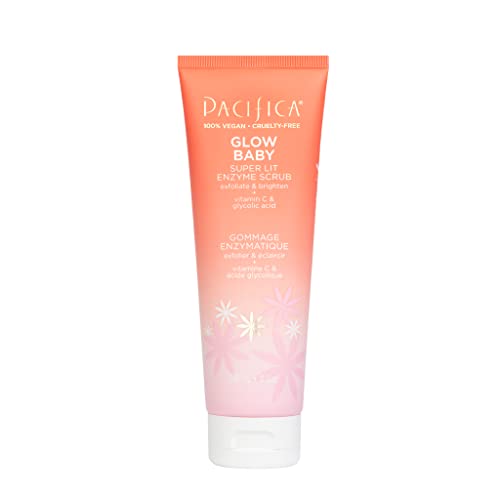 Pacifica Beauty Face Scrub - Brightening Enzyme Exfoliant with Vitamin C, 4.2oz