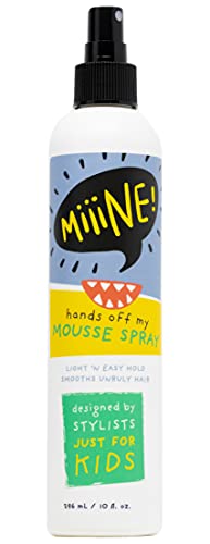 MiiiNE! Hair Mousse - Light Hold for Curly Hair, UV Protection, Plant-Derived Ingredients - 10oz