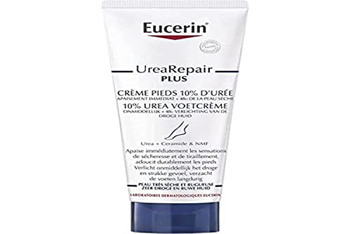 Eucerin UreaRepair Plus Foot Cream - Deep Hydration, 10% Urea, Fragrance & Colorant Free - 100ml