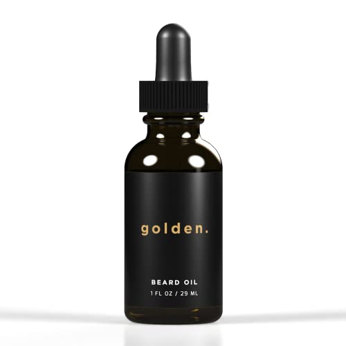 Golden Grooming Co. Beard Oil - Nourishes & Promotes Growth, All-Natural with Vitamin E - 1 fl oz