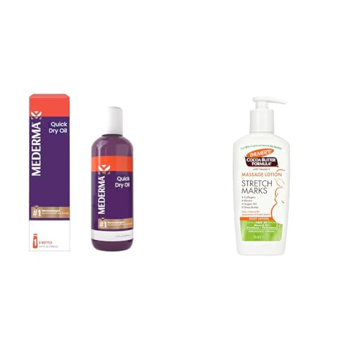 Mederma & Palmer's Body Lotion Bundle - Reduces Scars, Stretch Marks, Natural Oils - 3.4oz & 8.5oz