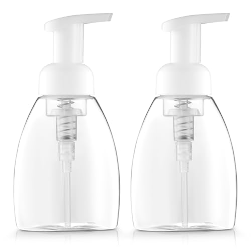 Bar5F Foaming Soap Dispenser - Refillable, BPA-Free, Mess-Free Pump - 8.5oz, Pack of 2