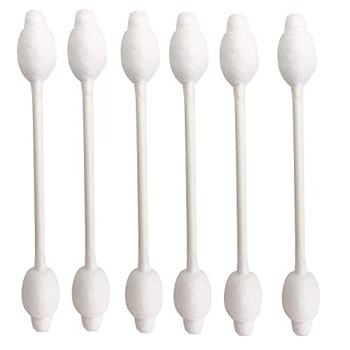 CenYouful Baby Cotton Swabs - Organic, Hypoallergenic, Safety Design, 220 Count (4 Packs)