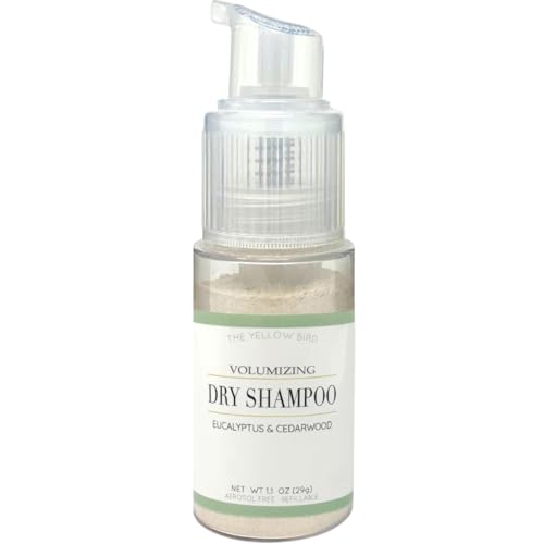 Yellow Bird Dry Shampoo Powder - Revitalizes Hair, Vegan, Non-Aerosol for All Colors - 3oz