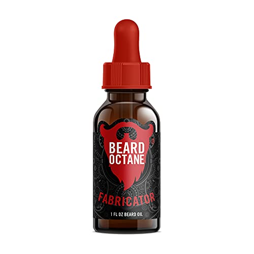 Beard Octane Fabricator Beard Oil - Promotes Softer Beards, Natural Argan & Jojoba Oils - 1 Oz